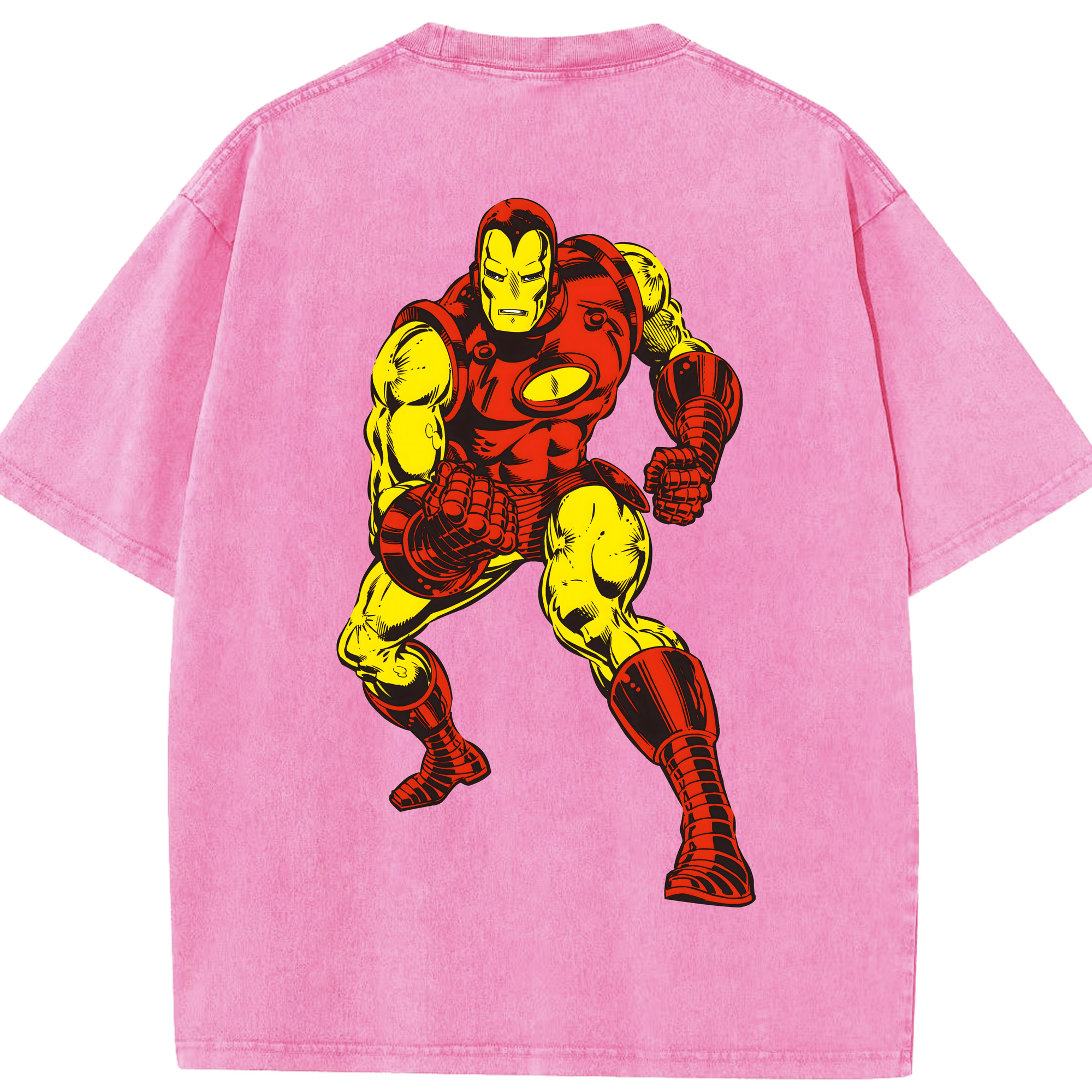 （画像用） アベンジャーズ The Avengers 綿100% ヴィンテージ風 半袖Tシャツ（背面プリント）